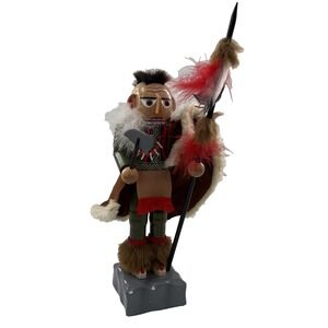 Steinbach German Nutcracker Chief Black Hawk 5364/7500 Missing Head Feathers